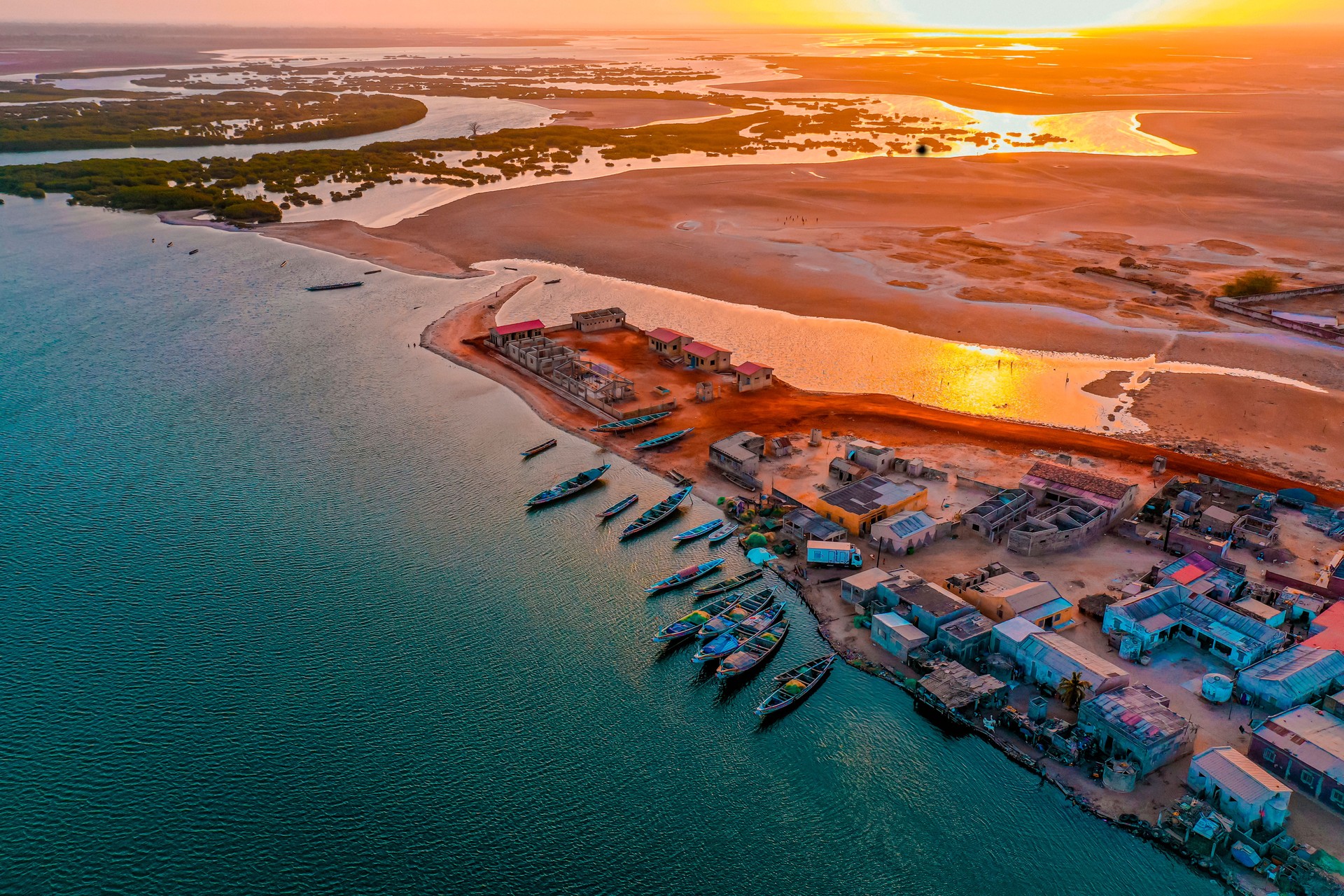 Sunset at Ndangane Campment (SENEGAL)